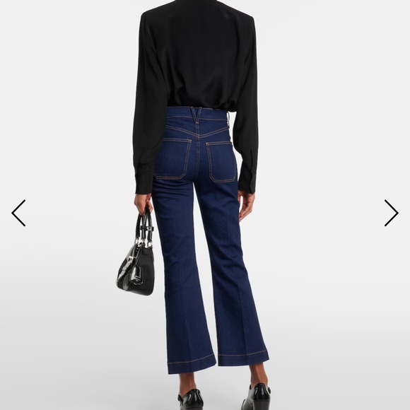 Veronica Beard Carson Ankle High Rise Flare Jeans - Picture 10 of 10